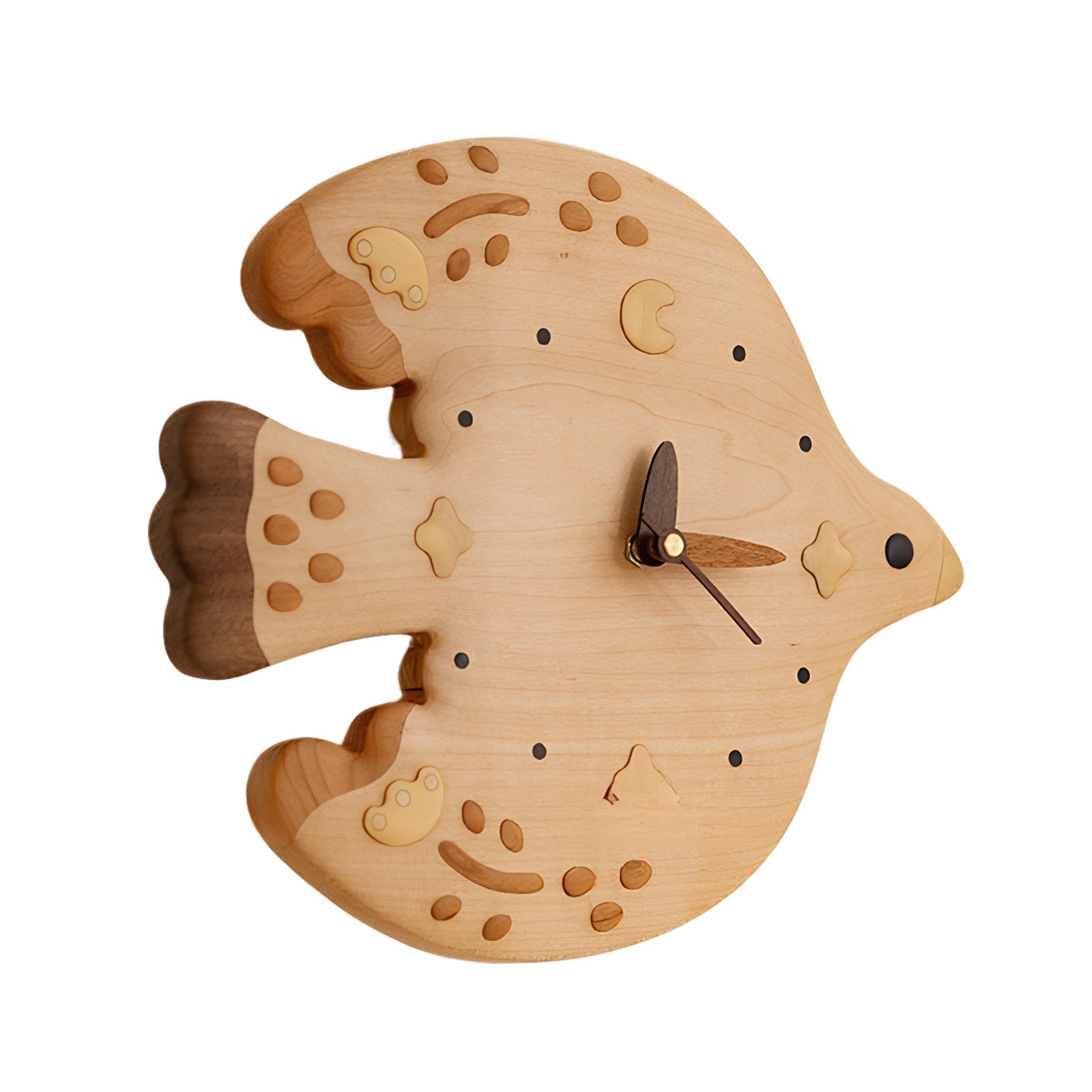 Handcrafted Bird Wall Art Clock - Beautiful Multi-Wood Decor Piece - Adaoge gifts