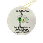 Sea Glass Ornaments Brimming with Friendship, gift for bestie