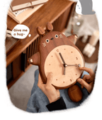 Handmade Ebony Wood Totoro Figurine | Hugging Pose Gift | Creative Kids Room Decor | Meaningful Birthday Gift for Child