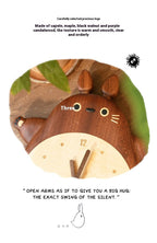 Handmade Ebony Wood Totoro Figurine | Hugging Pose Gift | Creative Kids Room Decor | Meaningful Birthday Gift for Child