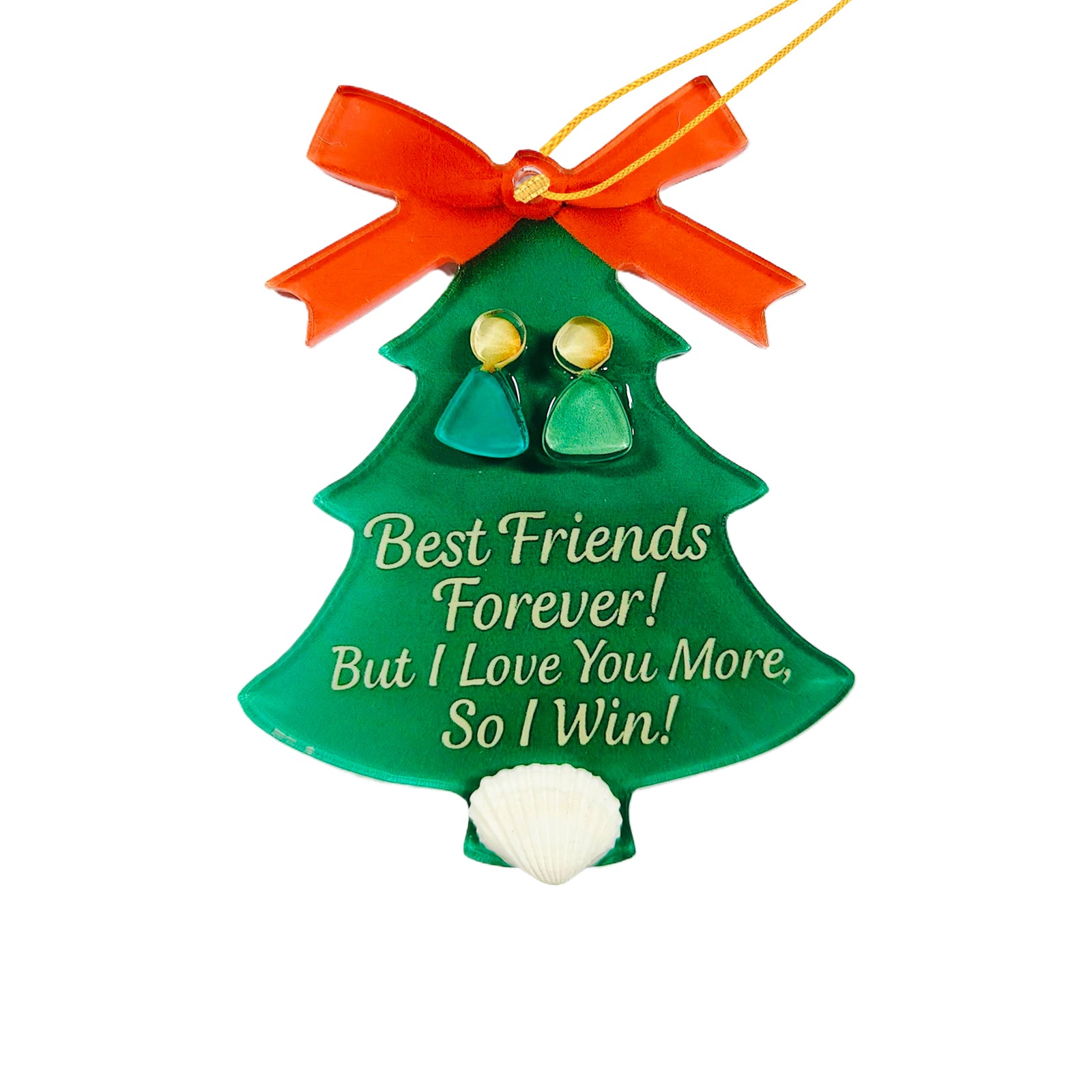 Sea Glass Ornaments Brimming with Friendship, New Year Gifts for Classmates and Teachers, Christmas Gifts(style6)