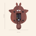 Handmade Ebony Wood Totoro Figurine | Hugging Pose Gift | Creative Kids Room Decor | Meaningful Birthday Gift for Child