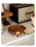 Handcrafted Sheep Decor Tray - Elegant Black Walnut Storage & Fruit Plate with Unique Wood Accents, Stylish Desk Organizer & Gift - Adaoge gifts