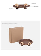 Handcrafted Sheep Decor Tray - Elegant Black Walnut Storage & Fruit Plate with Unique Wood Accents, Stylish Desk Organizer & Gift - Adaoge gifts