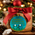 Sea Glass Ornaments Brimming with Friendship,gift for good friend(style4)