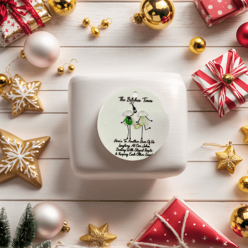 Sea Glass Ornaments Brimming with Friendship, gift for bestie