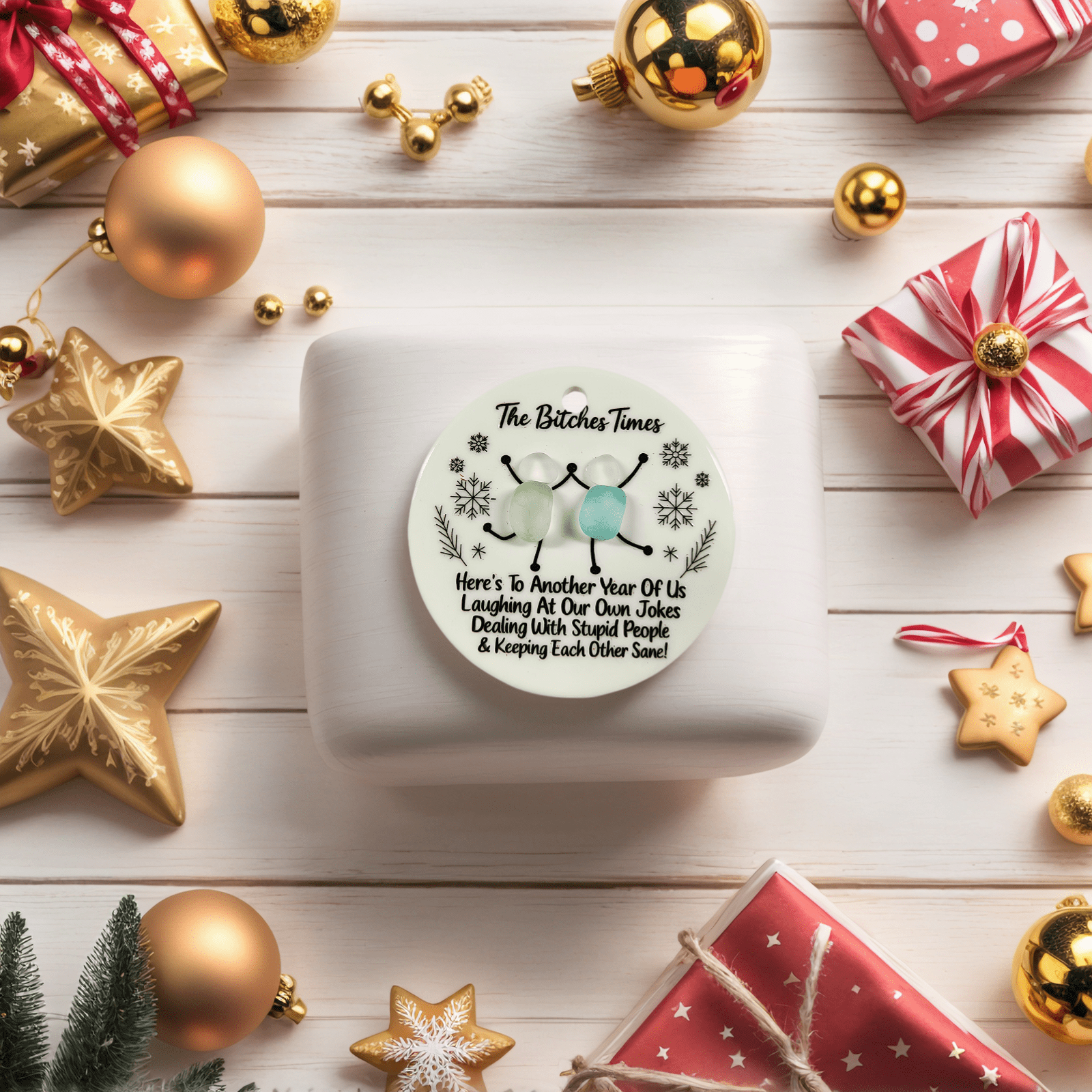 Sea Glass Ornaments Brimming with Friendship,gift for good friend(style2)