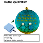 Sea Glass Ornaments Brimming with Friendship,gift for good friend(style4)