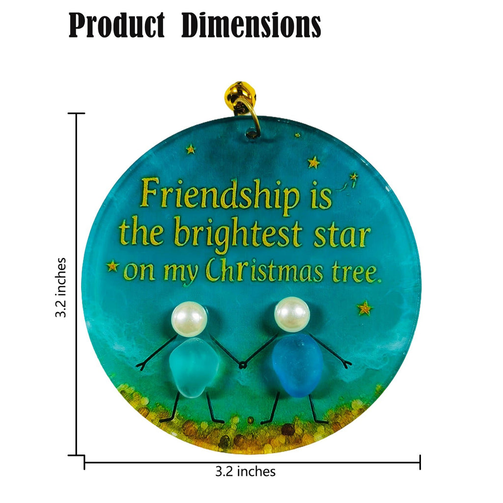 Sea Glass Ornaments Brimming with Friendship,gift for good friend(style4)