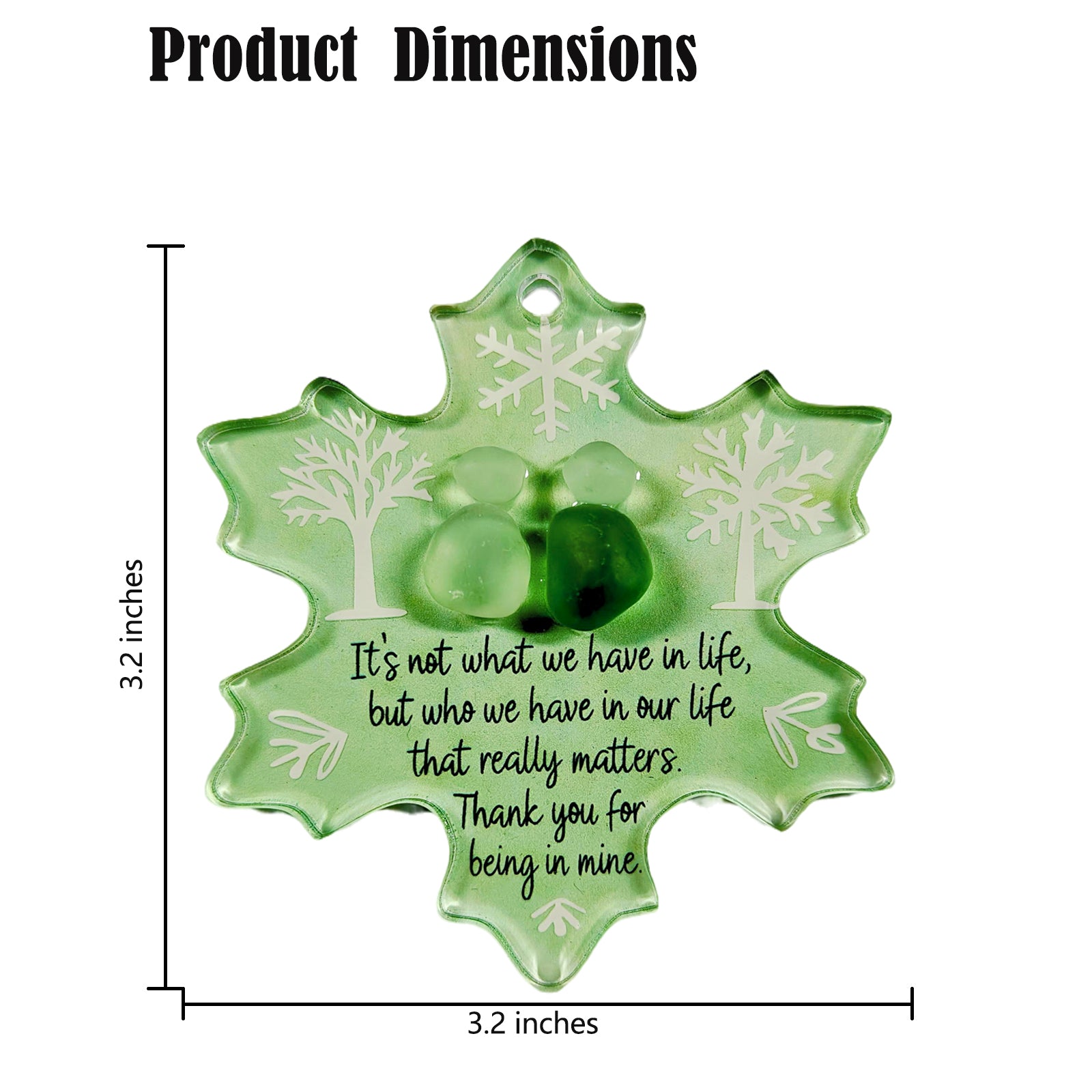 Sea Glass Ornaments Brimming with Friendship,gifts for classmates(style5)