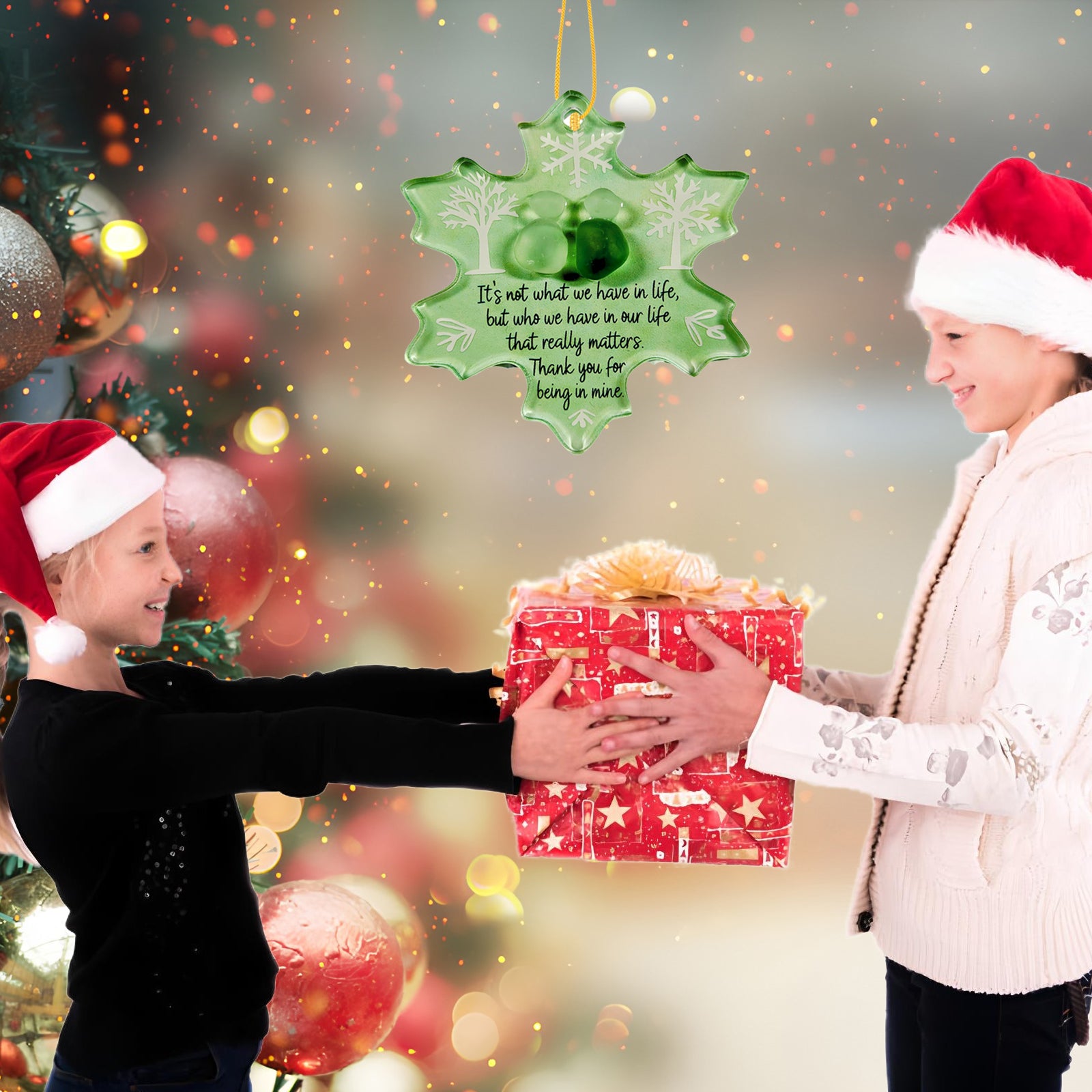 Sea Glass Ornaments Brimming with Friendship,gifts for classmates(style5)