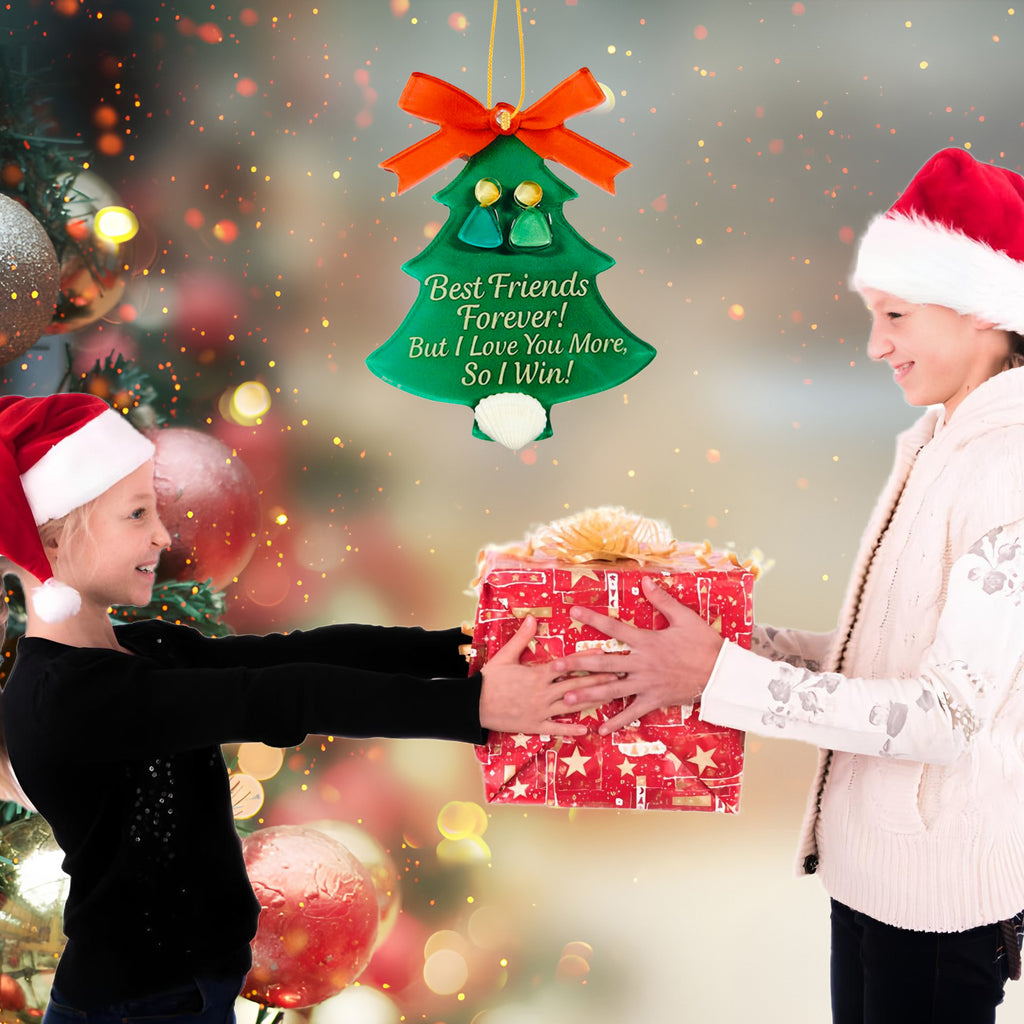 Sea Glass Ornaments Brimming with Friendship, New Year Gifts for Classmates and Teachers, Christmas Gifts(style6)